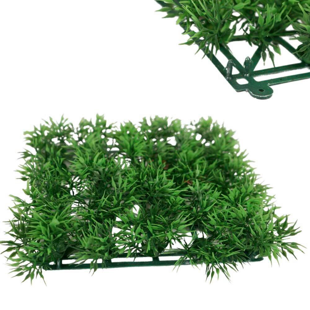 TRAVA DEKORATIVNA  - zelena, Basics, plastika (14/14/3cm)