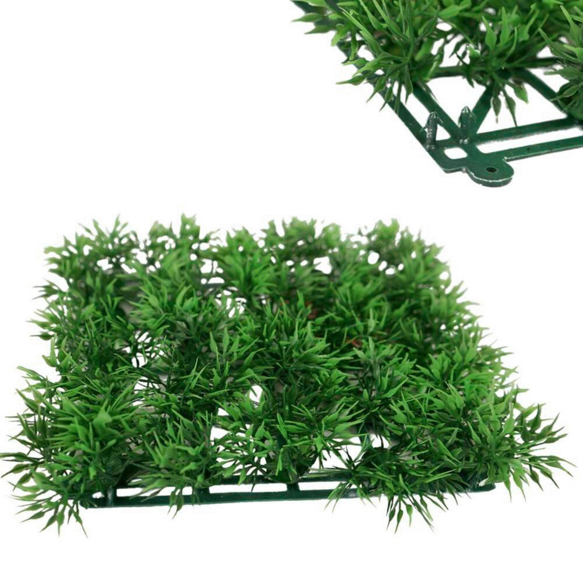 OKRASNA TRAVA - zelena, Basics, umetna masa (14/14/3cm)