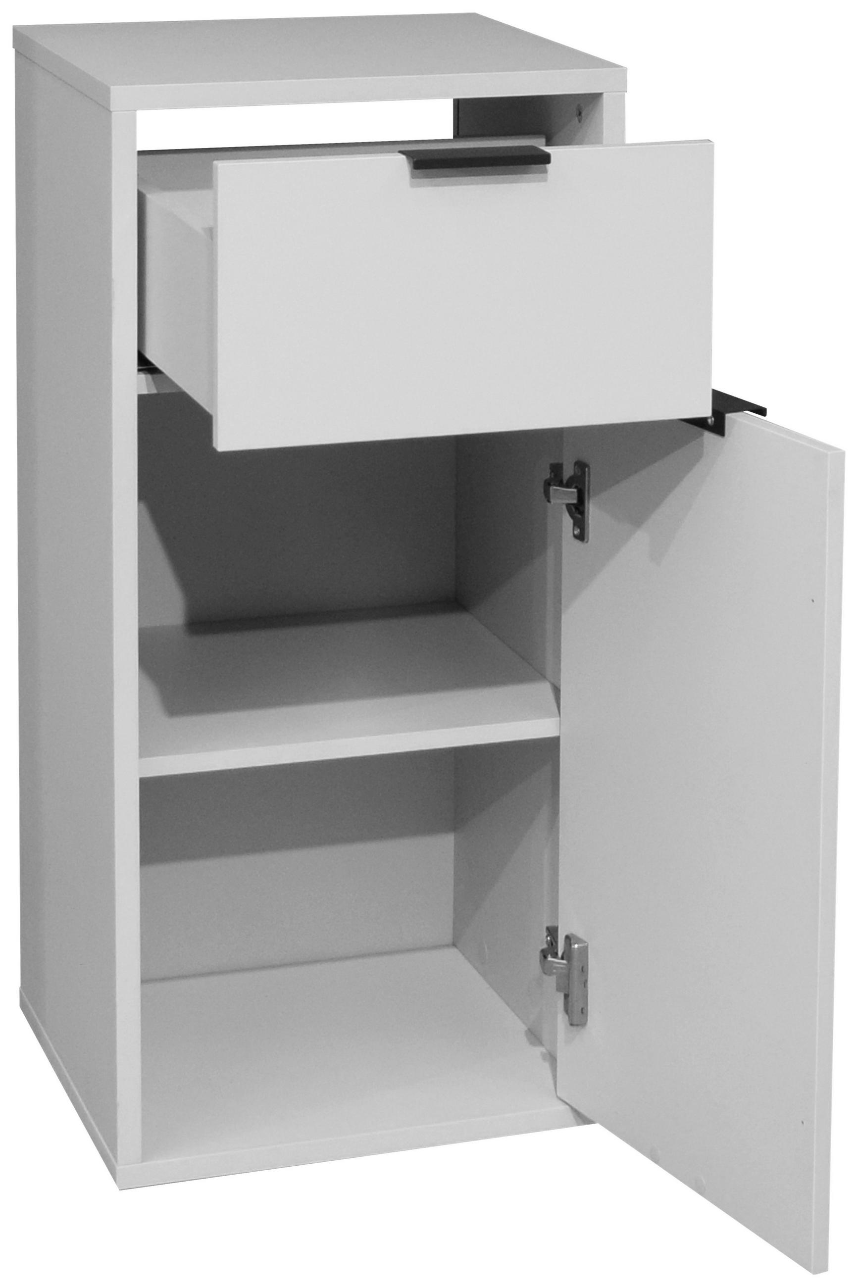 UNTERSCHRANK 41/86/38 cm   - Schwarz/Grau, MODERN, Holzwerkstoff/Metall (41/86/38cm) - Livetastic
