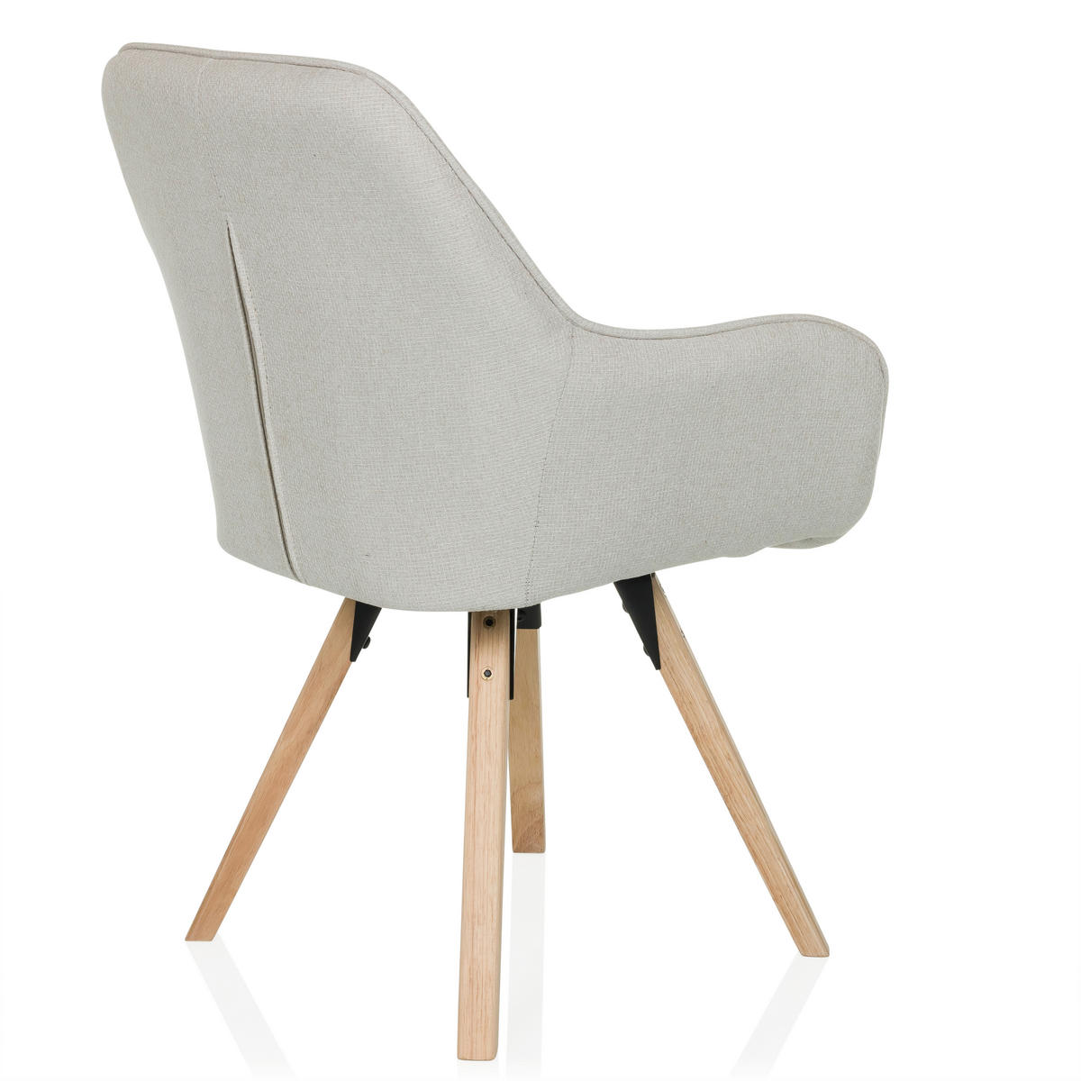 ARMLEHNSTUHL   Flachgewebe  Creme  - Buchefarben/Creme, MODERN, Holz/Textil (56/84/62cm) - MID.YOU