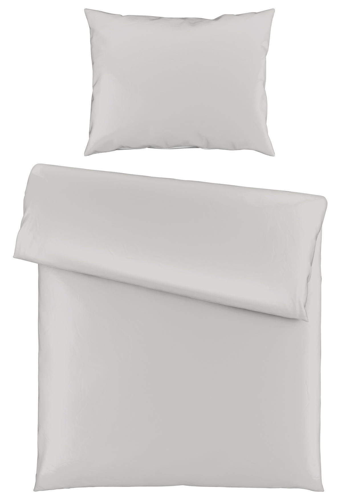 POSTELJNINA SENA 140/220 cm saten siva  - siva, Basics, tekstil (140/220cm) - Novel