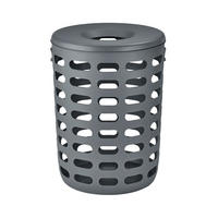 WÄSCHESAMMLER - Grau, KONVENTIONELL (40/55cm) - Blomus