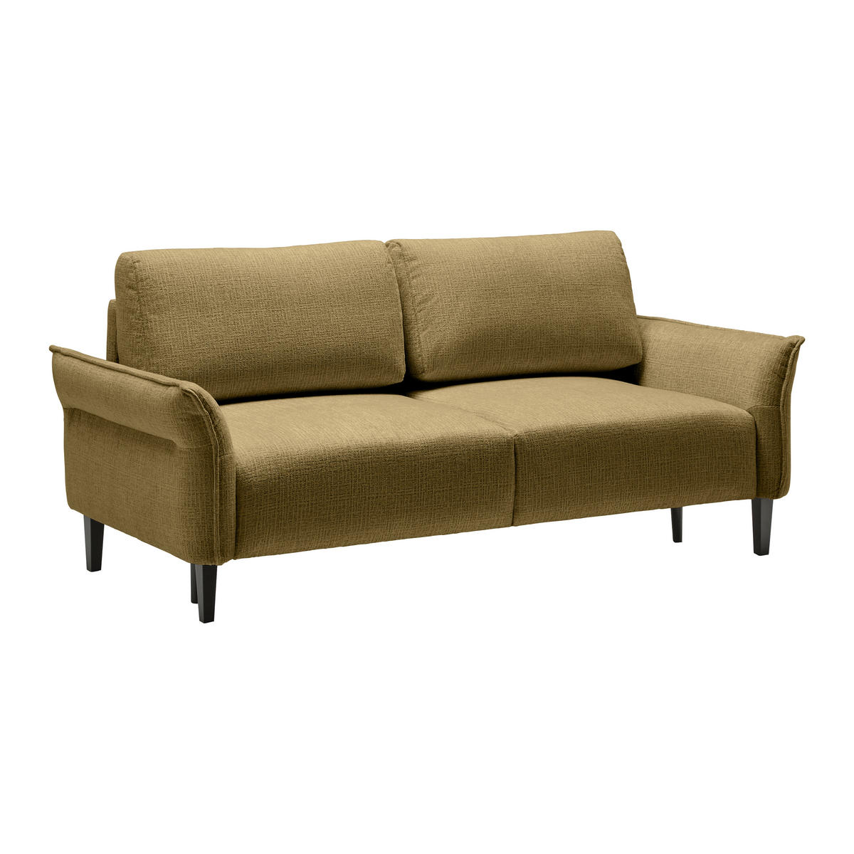 3-SITS SOFFA i vävt tyg olivgrön  - olivgrön/svart, Modern, trä/textil (183/85/92cm) - MID.YOU