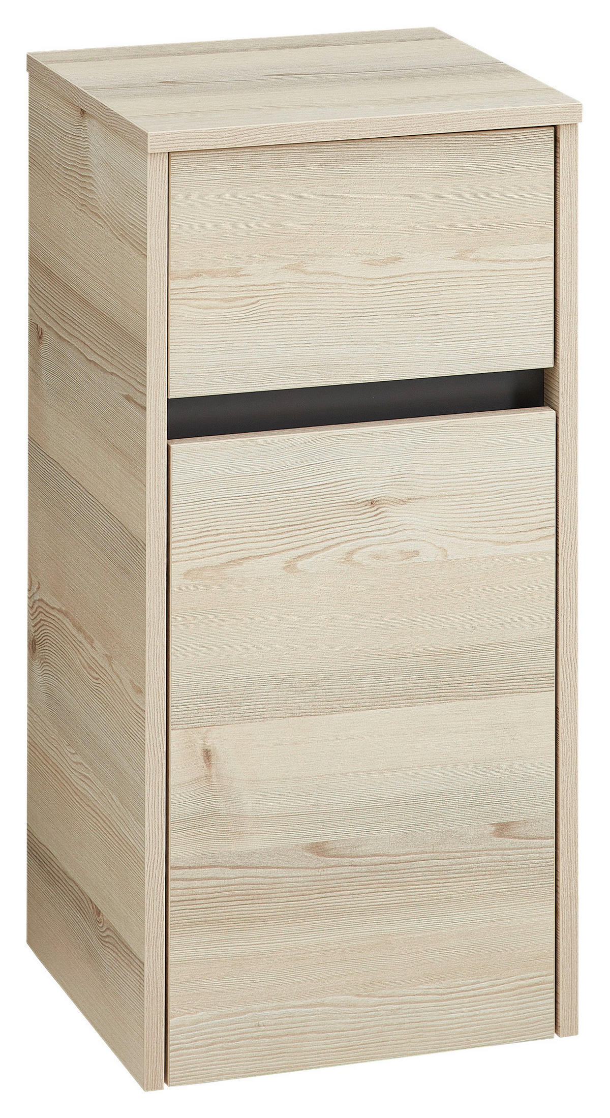 SPODNJA OMARICA 35/71,7/33 cm  - barve pinije/svetlo siva, Konvencionalno, steklo/leseni material (35/71,7/33cm) - Xora