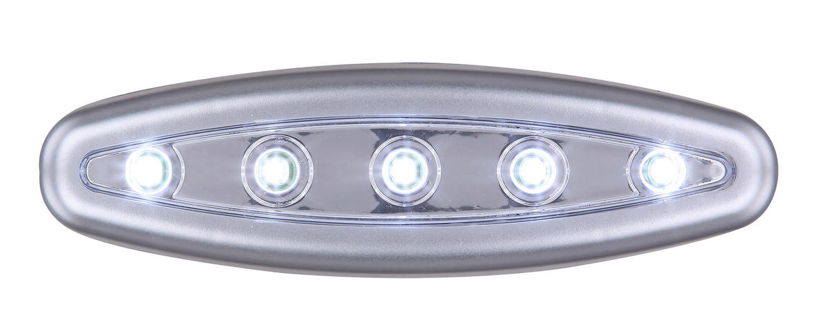 UKRASNA LED LAMPA - boja hroma/prozirna, Osnovno, plastika (15/4,2/2,4cm)