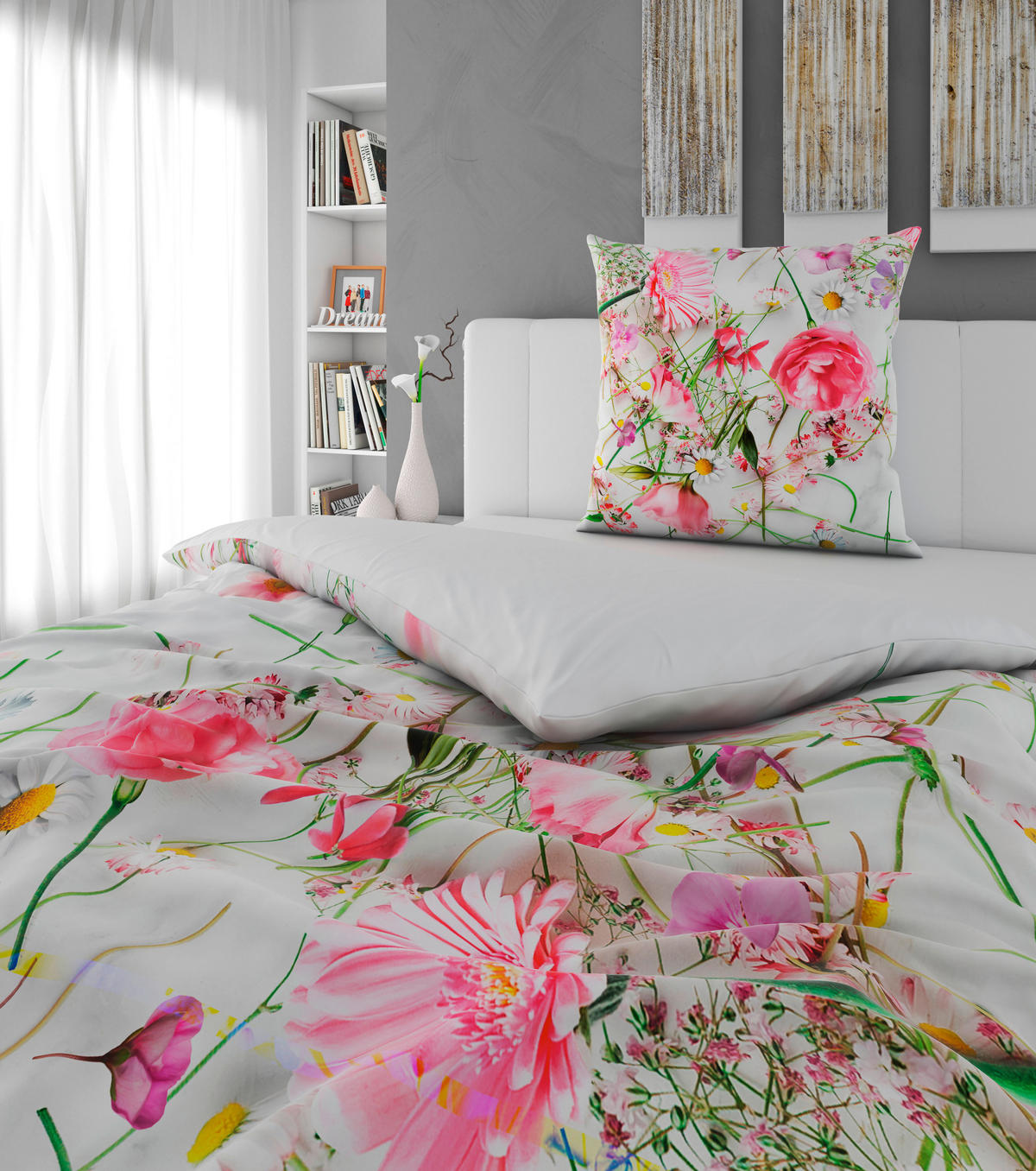 WENDEBETTWÄSCHE Satin 155/220 cm  - Multicolor, Textil (155/220cm) - Esposa