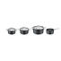 KOCHTOPFSET Aluminium 4-teilig - Silberfarben/Schwarz, Basics, Metall - FISSLER