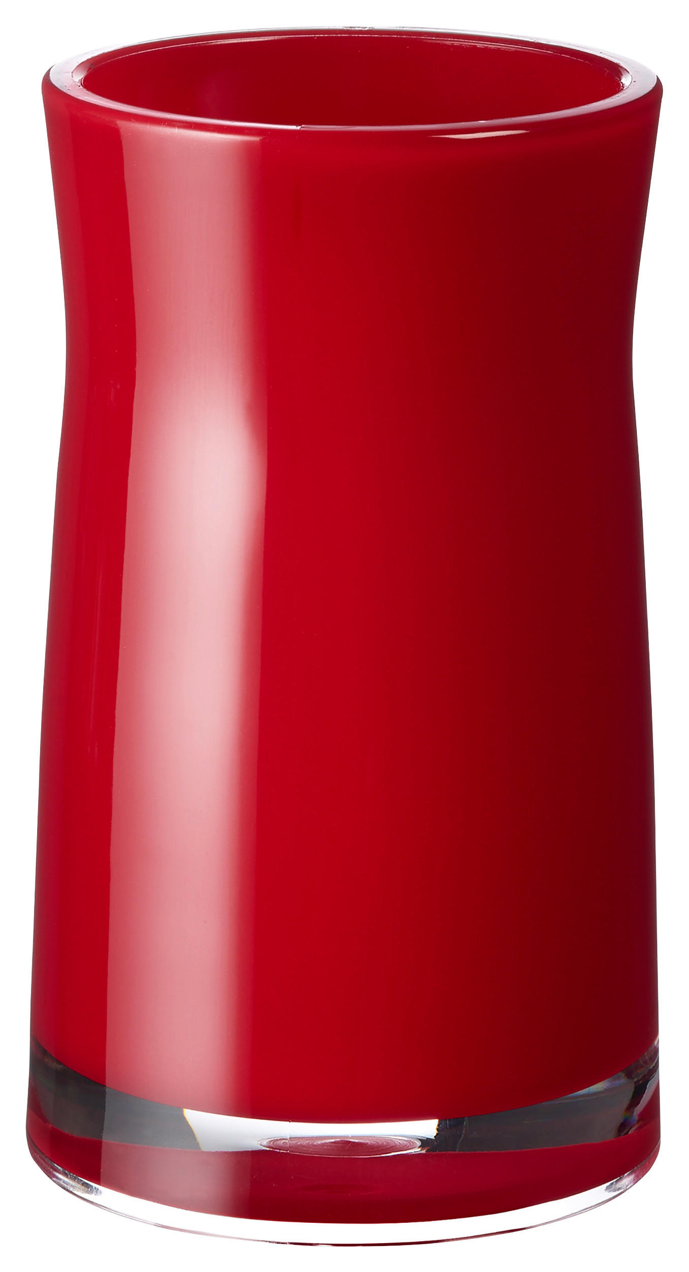 ZAHNPUTZBECHER Kunststoff  - Rot, Basics, Kunststoff (6,8/12/6,8cm) - Sadena