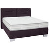 BOXSPRINGBETT 160/200 cm  in Brombeere  - Chromfarben/Brombeere, KONVENTIONELL, Textil (160/200cm) - Dieter Knoll