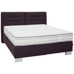 BOXSPRINGBETT 160/200 cm  in Brombeere  - Chromfarben/Brombeere, KONVENTIONELL, Textil (160/200cm) - Dieter Knoll