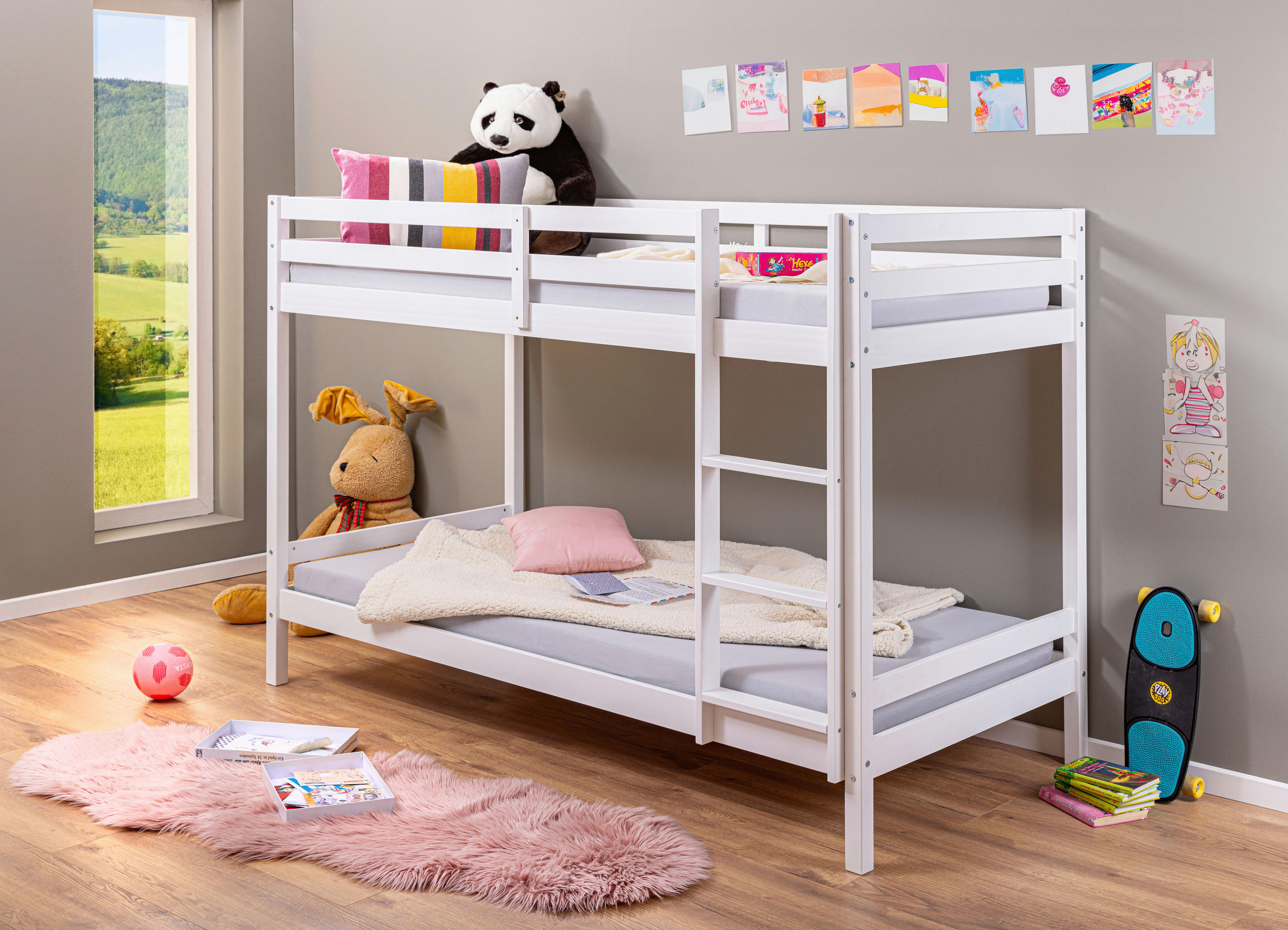 ETAGENBETT 90/200 cm Weiß  - Weiß, MODERN, Holz (90/200cm) - MID.YOU