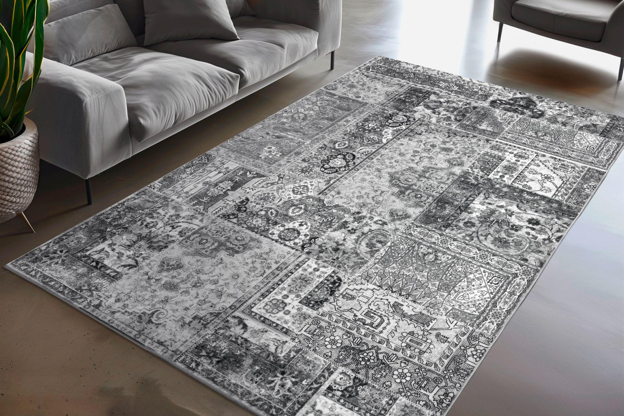 FLACHWEBETEPPICH 200/290 cm My Avantgarde Grau  - Grau, Design, Textil (200/290cm) - Obsession