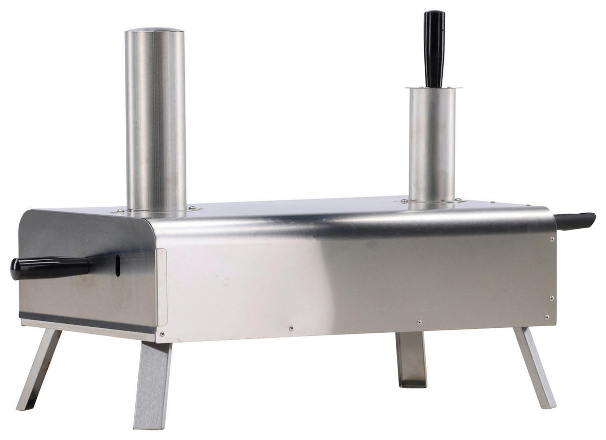 PIZZAOFEN  - Silberfarben, KONVENTIONELL, Metall (85.8/49.9/37cm) - Gardenson