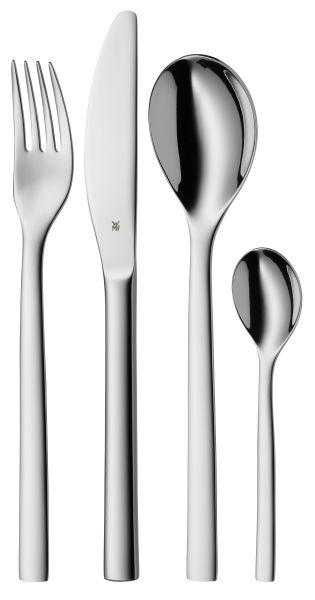 BESTECKSET Nouva 4-teilig Edelstahl  - Edelstahlfarben, Basics, Metall (30/20cm) - WMF