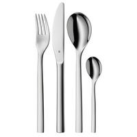 PRIBOR ZA JELO  4 dela     - boja nerđajućeg čelika, Osnovno, metal (30/20cm) - WMF