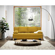 SCHLAFSOFA in Webstoff Gelb  - Gelb/Naturfarben, KONVENTIONELL, Holz/Textil (195/90/90cm) - Cantus