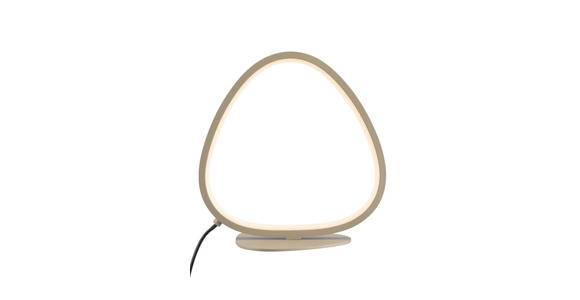 LED-TISCHLEUCHTE   - Sandfarben, Design, Kunststoff/Metall (22,6l) - Novel