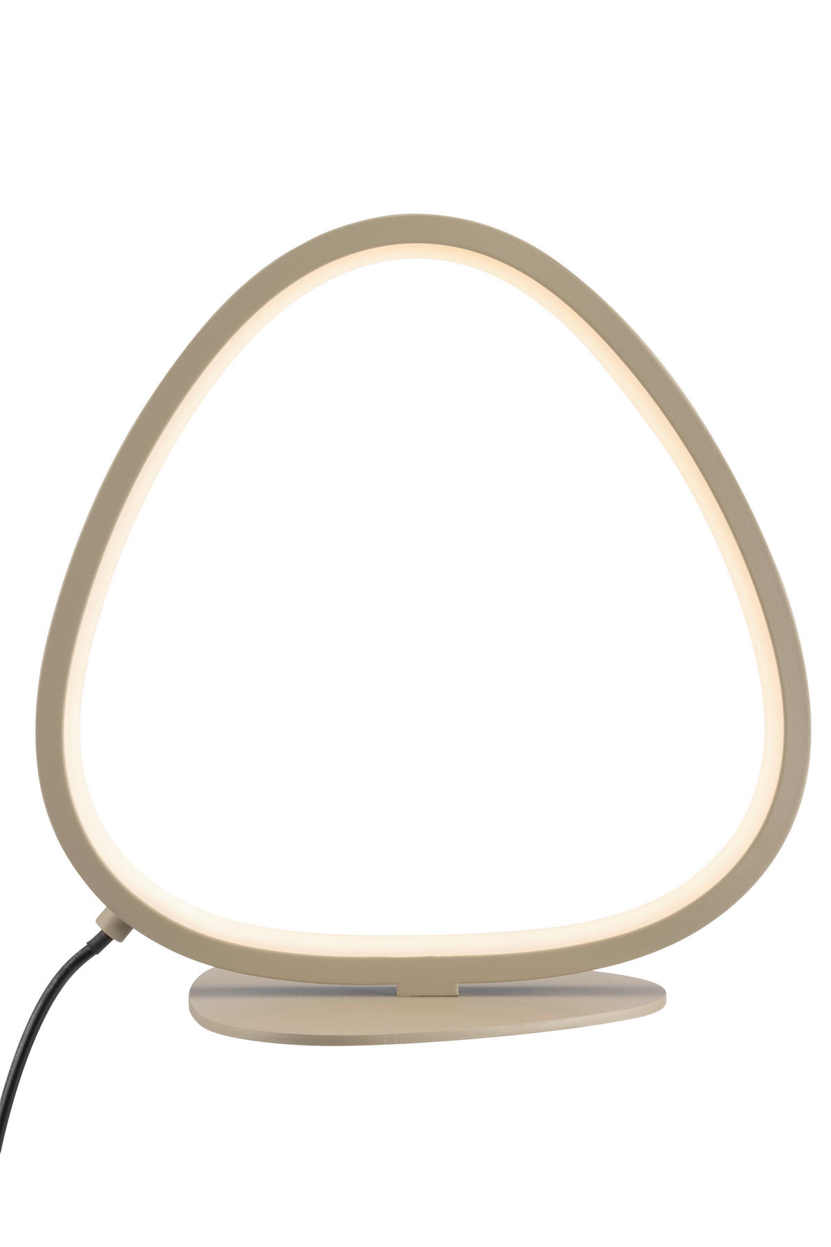 LED-TISCHLEUCHTE   - Sandfarben, Design, Kunststoff/Metall (22,6l) - Novel