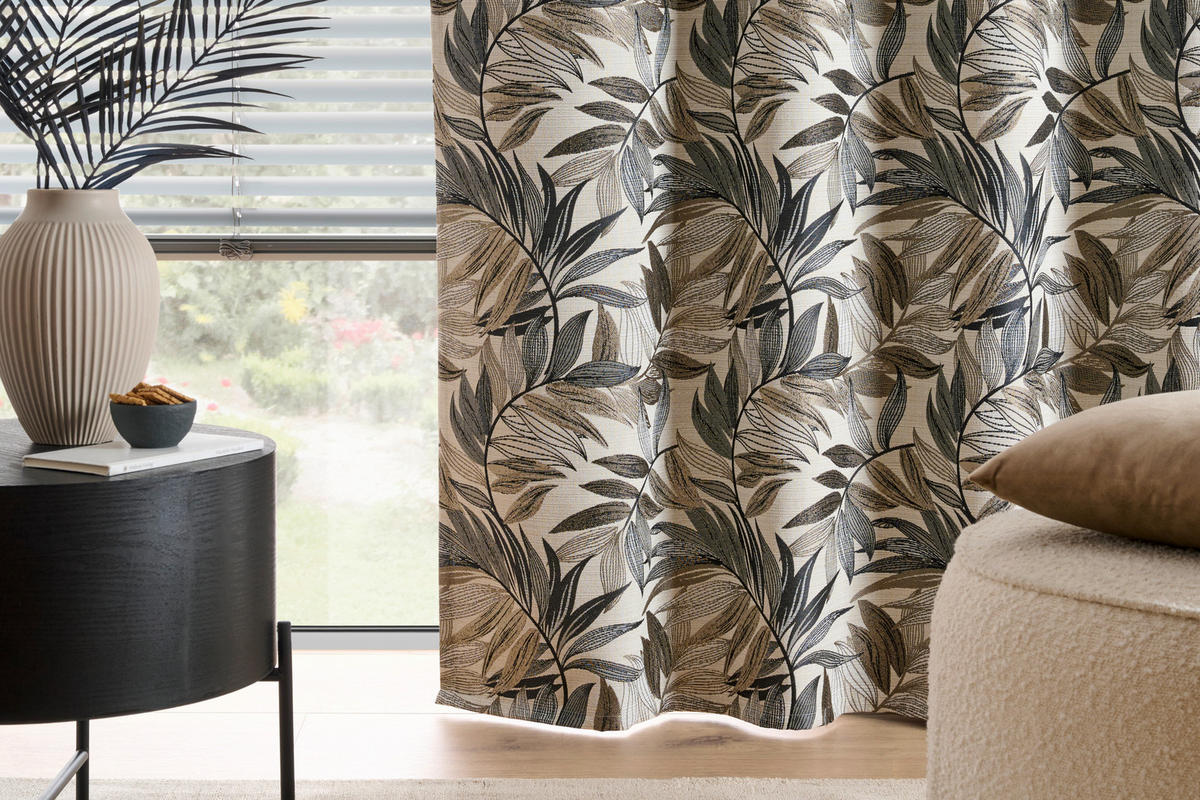 FERTIGVORHANG blickdicht  - Currygelb, KONVENTIONELL, Textil (135/245cm) - Esposa