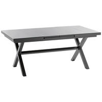 GARTENTISCH 180/100/76 cm Metall rechteckig  - Anthrazit/Grau, Design, Glas/Metall (180/100/76cm)