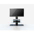 TV-ELEMENT Schwarz - Schwarz/Alufarben, Design, Glas/Metall (90/104/40cm)