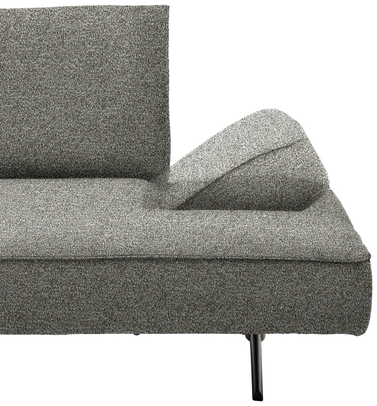ECKSOFA  in Chenille Graubraun  240/132 cm  - Graubraun/Schwarz, Design, Holz/Textil (240/132cm) - Koinor