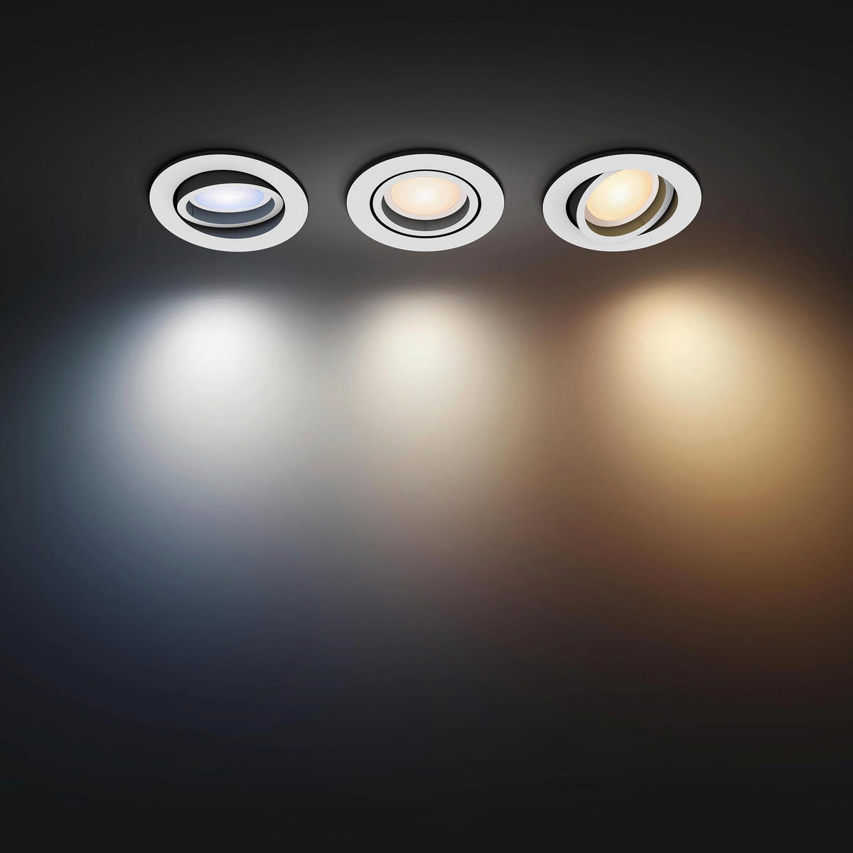 LED-DECKENSTRAHLER Milliskin 9/10/9 cm   - Weiß, Basics, Kunststoff (9/10/9cm) - Philips HUE