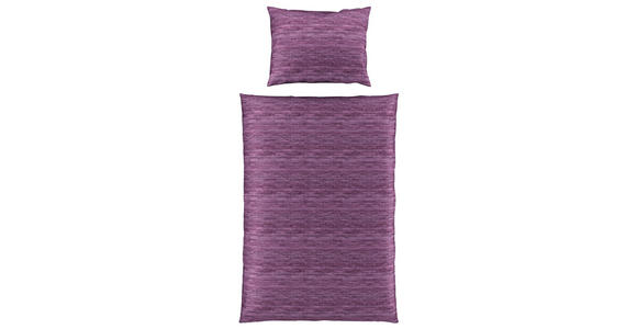 BETTWÄSCHE CARO Satin 140/200 cm - Mauve, KONVENTIONELL, Textil (140/200cm) - Novel