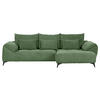 ECKSOFA in Cord Olivgrün  - Schwarz/Olivgrün, Konventionell, Textil/Metall (311/176cm) - Carryhome