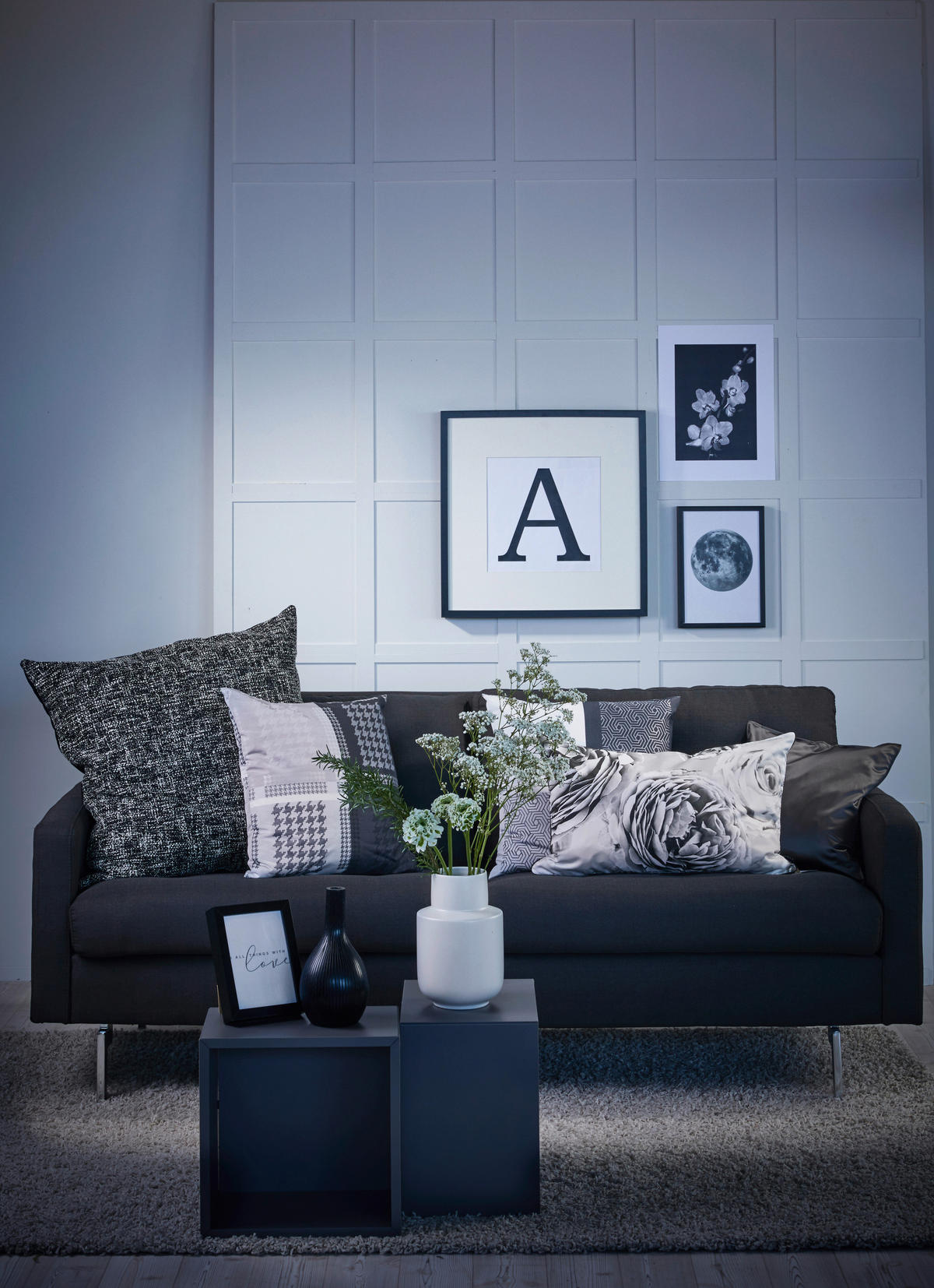 KISSENHÜLLE Loft Style 49/49 cm  - Braun/Weiß, Basics, Textil (49/49cm) - Ambiente
