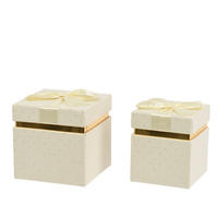 AUFBEWAHRUNGSBOXEN-SET    15.5/15.5/15.5 cm  - Creme, Basics, Naturmaterialien (15.5/15.5/15.5cm)