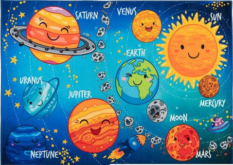 KINDERTEPPICH 160/230 cm  - Blau, Design, Textil (160/230cm) - Obsession