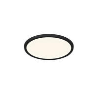 DECKENLEUCHTE 24,4/2,3 cm   - Schwarz, KONVENTIONELL, Kunststoff (24,4/2,3cm) - Nordlux