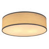 DECKENLEUCHTE VARIOS 38/10 cm   - Weiß/Grau, Design, Kunststoff/Metall (38/10cm) - Globo