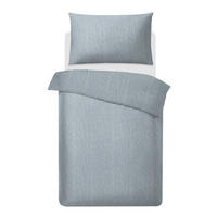 BETTWÄSCHESET Timeless Blue Satin 160/210 cm  65 cm/100 cm  - Graublau, Basics, Textil (160/210cm) - Ambiente