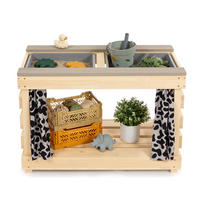 SAND- UND WASSERTISCH Holz Grau, Birkefarben  - Birkefarben/Grau, Basics, Holz (80/40/55cm) - MUDDY BUDDY