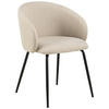 ARMLEHNSTUHL  in Webstoff  - Hellbraun/Beige, Design, Textil/Metall (56/80,5/54,5cm) - MID.YOU