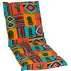 LIEGENAUFLAGE Abstraktes  - Gelb/Orange, Basics, Textil (196/62/8cm)