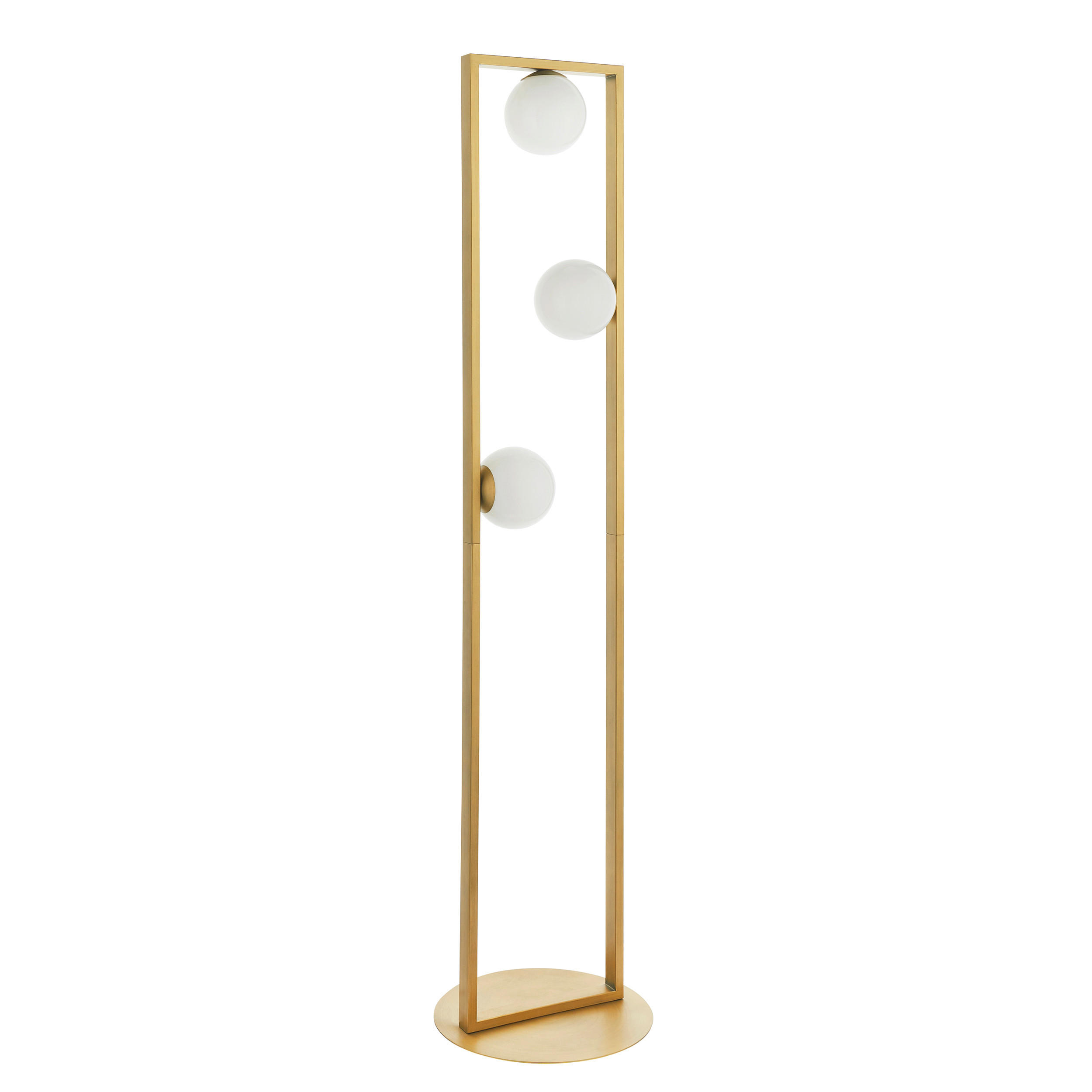 STEHLEUCHTE 32/141 cm    - Silberfarben/Goldfarben, Basics, Glas/Metall (32/141cm) - ENDON