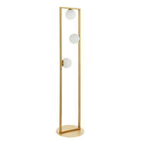 STEHLEUCHTE 32/141 cm    - Silberfarben/Goldfarben, Basics, Glas/Metall (32/141cm) - ENDON