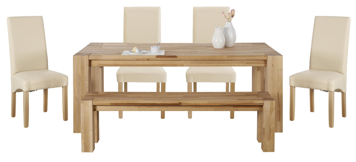ESSTISCH Kernbuche massiv rechteckig Kernbuche  - Kernbuche, Natur, Holz (200/100/75cm) - Carryhome