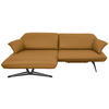 ECKSOFA in Echtleder Bernsteinfarben  - Beige/Bernsteinfarben, Design, Leder/Metall (169/252cm) - Koinor