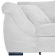 ECKSOFA Perlmutt Cord Zierkissen, Rückenkissen, Bettkasten, Schlaffunktion, Rücken echt, Liegefläche im Originalstoff  - Perlmutt/Schwarz, KONVENTIONELL, Textil/Metall (258/168cm) - Carryhome