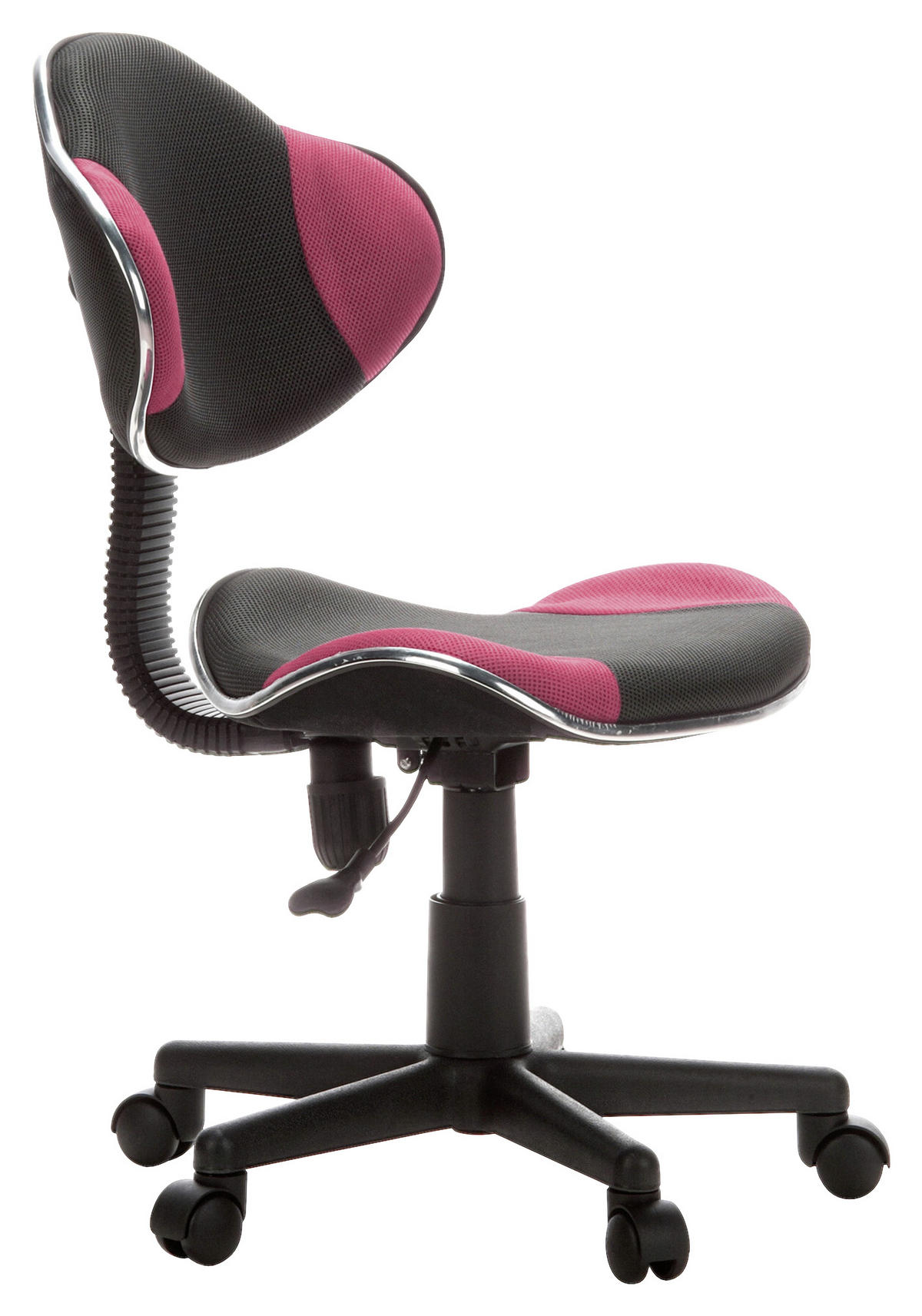 MLADINSKI VRTLJIVI STOL umetna masa siva, pink  - pink/siva, Basics, umetna masa (45/86-101/42cm) - MID.YOU