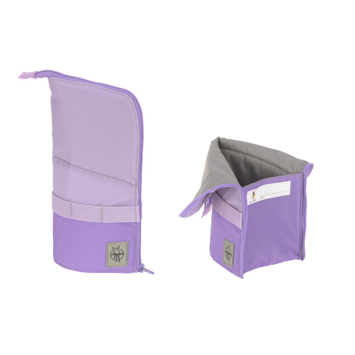 SCHULTASCHENSET - Violett, Basics, Textil (30/25/41,5cm) - Lässig