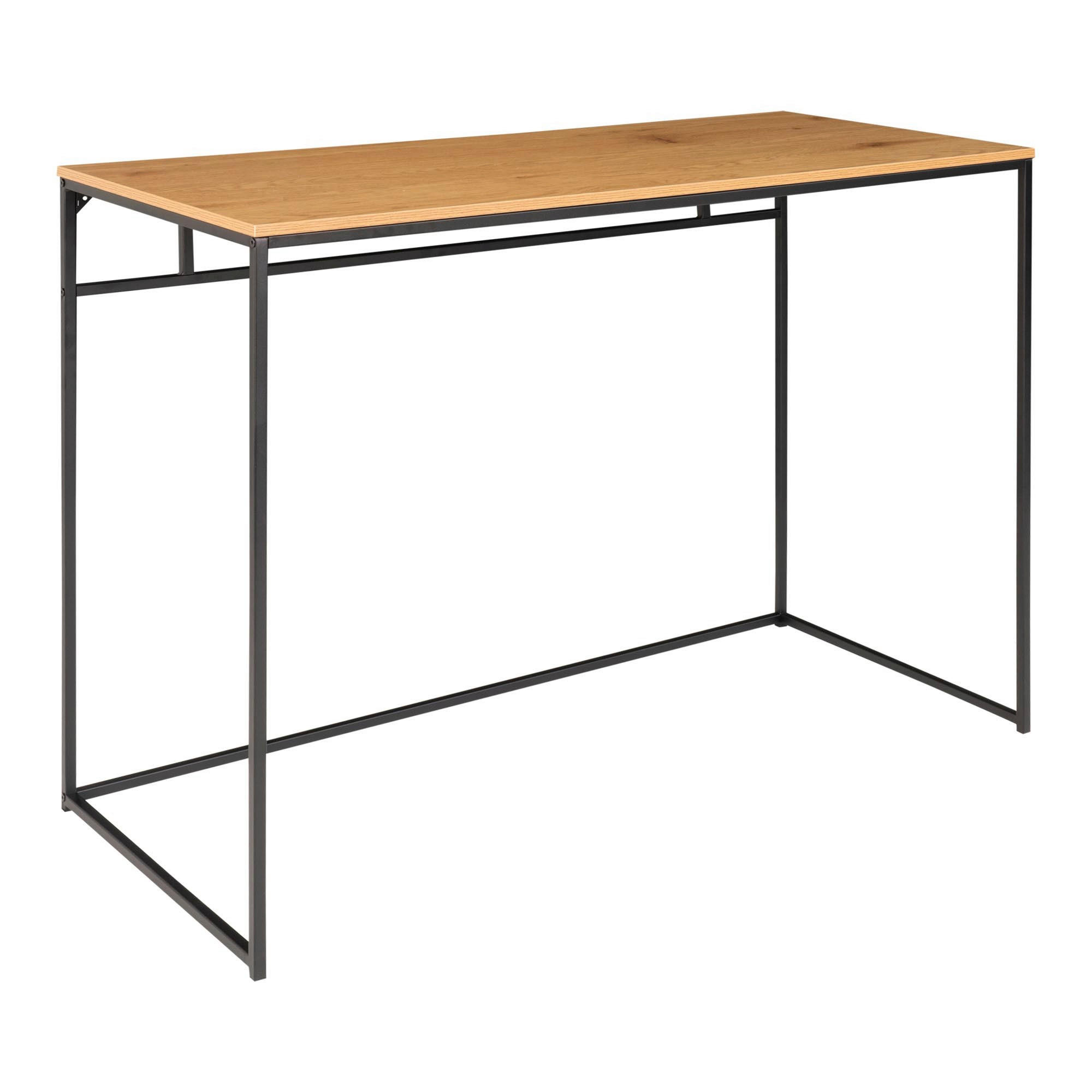 Mid.you Schreibtisch Vita Desk Schwarz, Eiche 75x45x100 cm