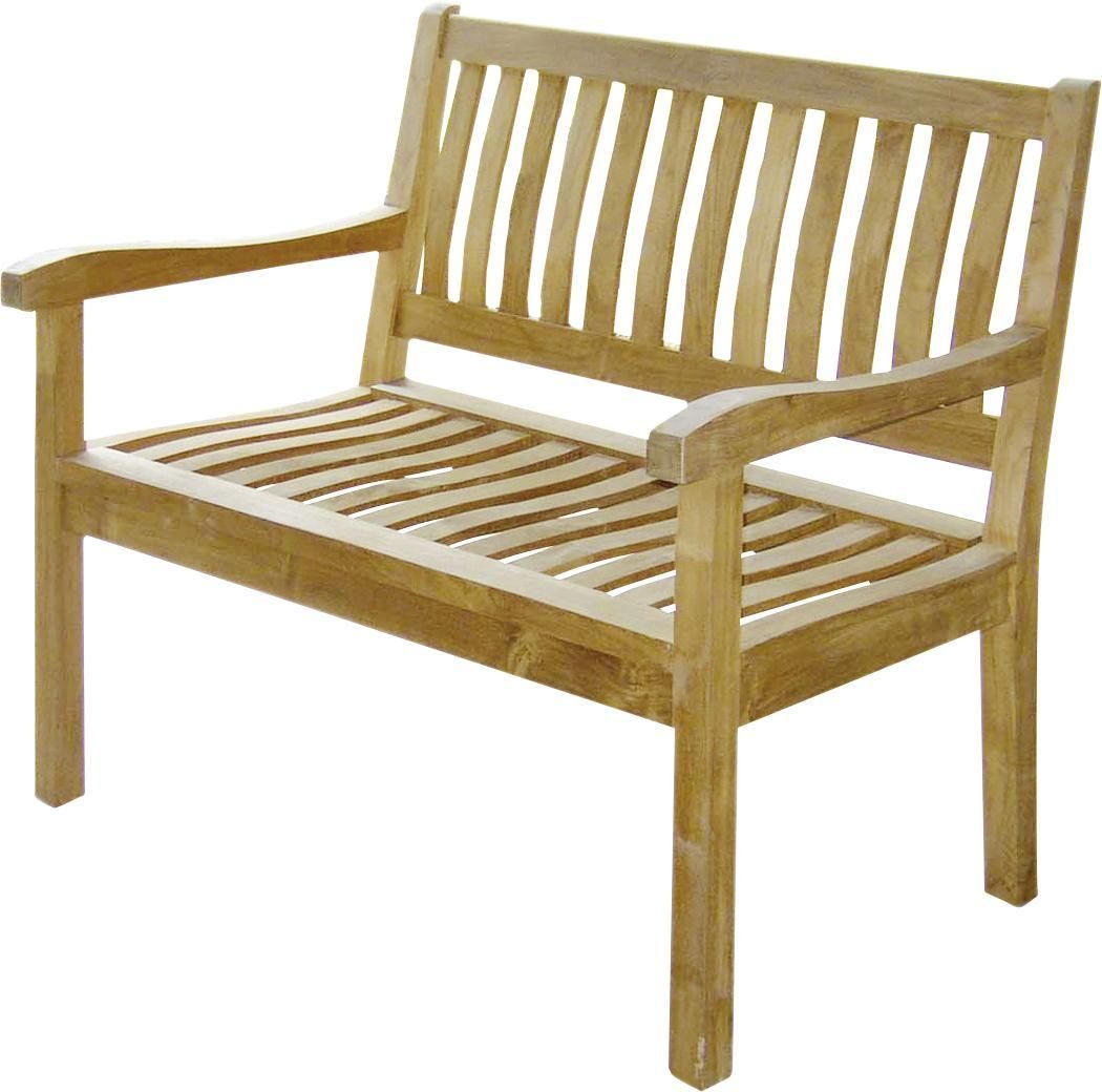 GARTENBANK 130/90/68 cm Teakholz  Edelstahl  - Edelstahlfarben/Teakfarben, LIFESTYLE, Holz/Metall (130/90/68cm) - Zebra 