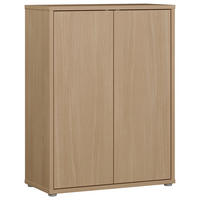SCHUHSCHRANK 74,5/99,1/34,9 cm  - Eichefarben/Grau, MODERN, Holzwerkstoff/Kunststoff (74,5/99,1/34,9cm) - Carryhome