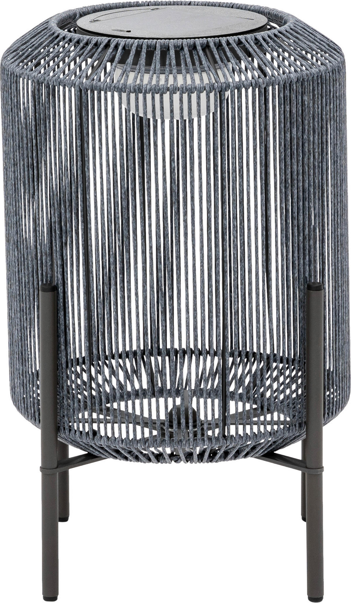 SOLÁRNÍ SVÍTIDLO, 30/43/30 cm - tmavě šedá, Design, kov/plast (30/43/30cm) - Ambia Garden