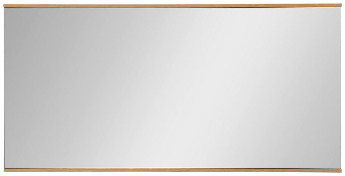 WANDSPIEGEL 123/61/2,5 cm    in rechteckig  - Eiche Bianco, Design, Glas/Holz (123/61/2,5cm) - Dieter Knoll